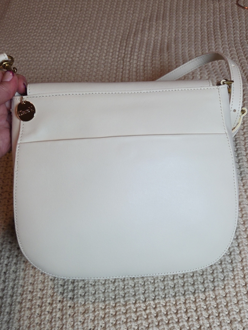Clare V. Turnlock Louis Purse In Cream NWOT - Picture 7 of 15